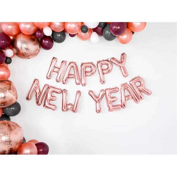 Lufi p betű fólia 35 cm rózsaarany