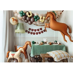 Lufi patkó girlandhoz 18x19 cm arany S/3