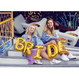 Lufi r betű fólia 35 cm arany