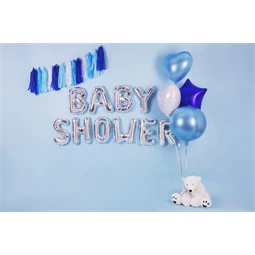 Lufi r betű fólia 35 cm ezüst