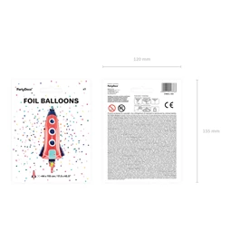 Lufi rakéta fólia 44x115 cm mix