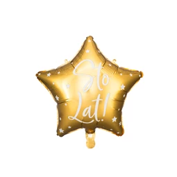 Lufi sto lat! fólia 40 cm arany