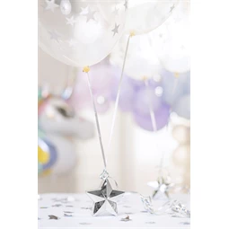 Lufi súly csillag alakú 10 x 11 cm ezüst