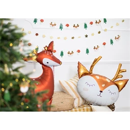 Lufi szarvas fólia 73x64 cm mix