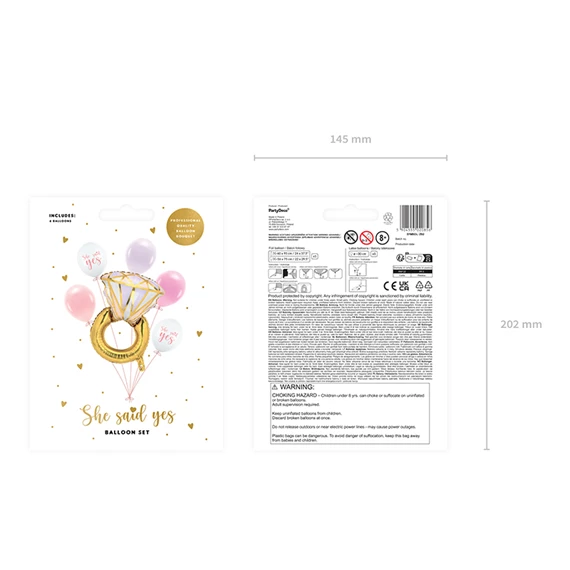 Lufi szett gyűrű, mix S/6