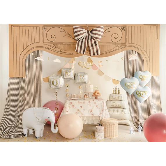 Lufi szív alakú `Egy` 45 cm világoskék