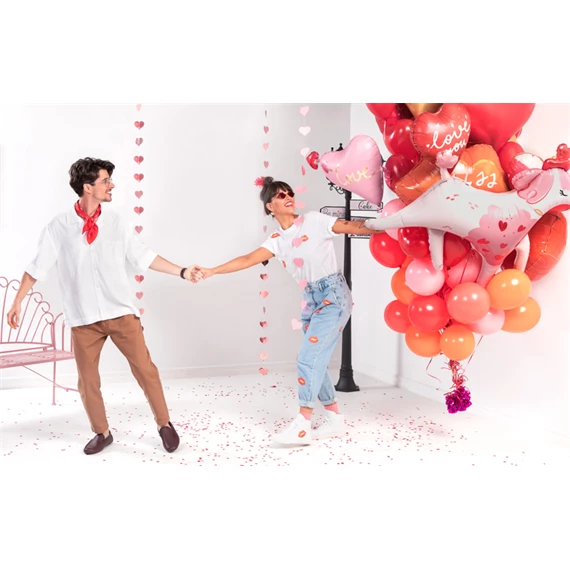 Lufi szív nyíllal fólia 76x55 cm