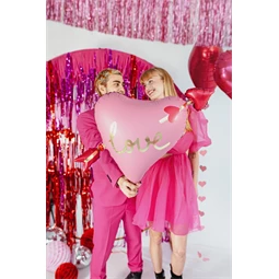 Lufi szív nyíllal fólia 76x55 cm