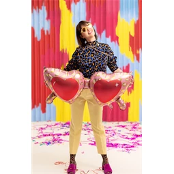 Lufi szív szemüveg fólia 115,5x52 cm mix