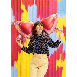 Lufi szív szemüveg fólia 115,5x52 cm mix