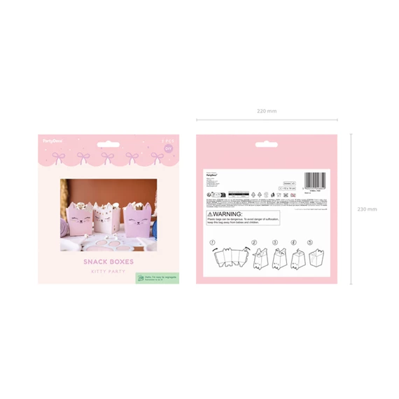 Snack dobozok macska vegyes S/3