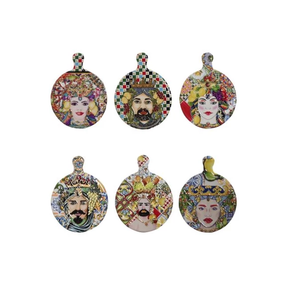 Mágnes 6x0,7x8 cm 6 féle