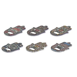 Mágnes sörnyitóval 7,5x0,7x11,5 cm 6 féle