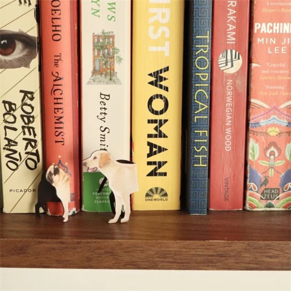 Mágneses könyvjelző, kutyák 5,2x6,4x0,5 cm S/5