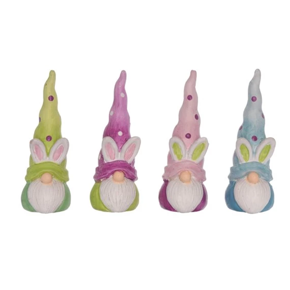 Manó nyuszifüllel álló 4 féle 4x4x11 cm