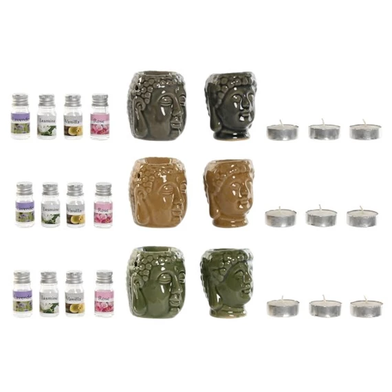 Mécses szett 17x13,5x8 cm 3 féle S/9