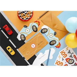 Meghívók autó alakú, vegyes S/6