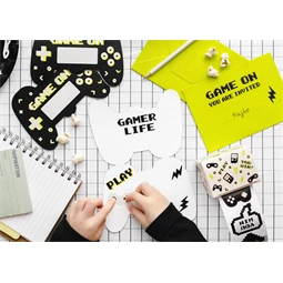 Meghívók gamepad formában, vegyes S/6