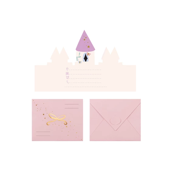 Meghívók kastély 12,5x15,5 cm mix S/6