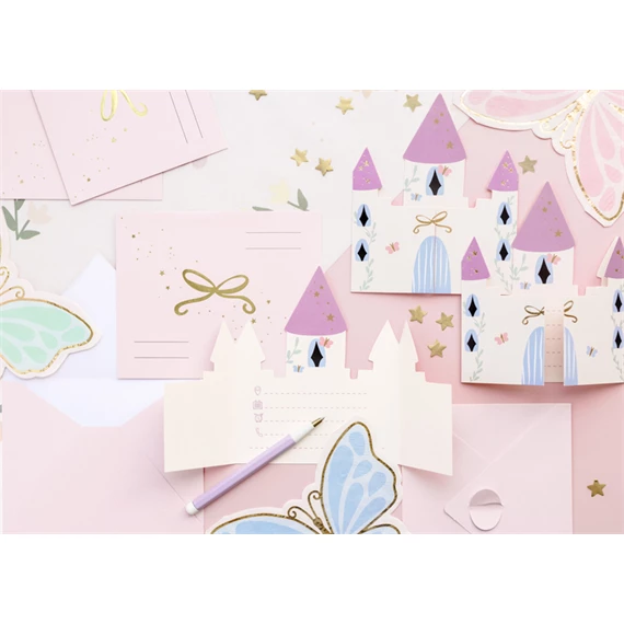 Meghívók kastély 12,5x15,5 cm mix S/6