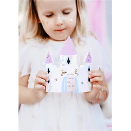 Meghívók kastély 12,5x15,5 cm mix S/6