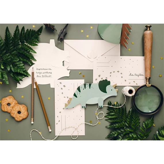 Meghívók triceratops, mix S/6