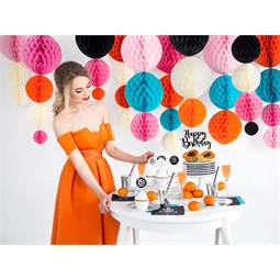 Méhsejt dekor gömb fekete 10 cm