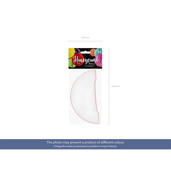 Méhsejt dekor gömb kék 20 cm