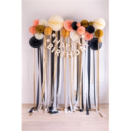 Méhsejt dekor gömb világos barack 10 cm