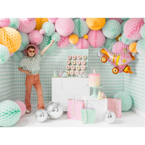 Méhsejt dekor gömb világos menta 20 cm