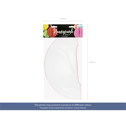 Méhsejt dekor gömb világosszürke 40 cm