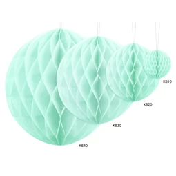 Méhsejt gömb világos menta 10 cm