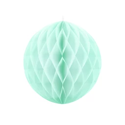 Méhsejt dekor gömb világos menta 30 cm