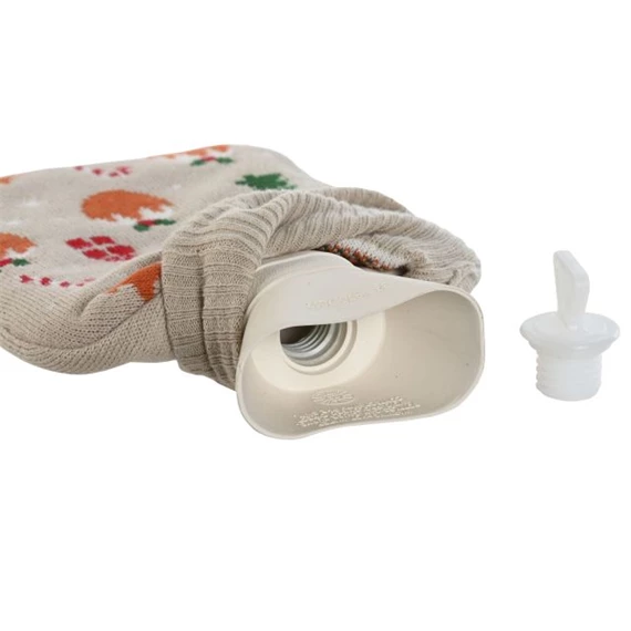 Melegvizes palack zokni szett, mintás 17x28x4 cm 2 féle S/2