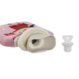 Melegvizes palack zokni szett, mintás 17x28x4 cm 2 féle S/2