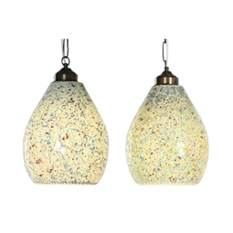 Mennyezeti lámpa repedt hatású 23x23x66 cm 2 féle