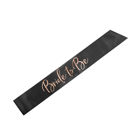 Menyasszony leszek szalag fekete 75 cm