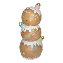 Mézeskalács gömbök LED-es, glitteres 27,5x27,5x60,8 cm
