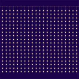 Micro LED-es fényfüggöny, 400 LED, 2x2 m