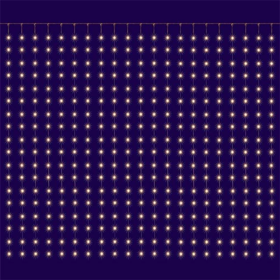 Micro LED-es fényfüggöny, 400 LED, 2x2 m