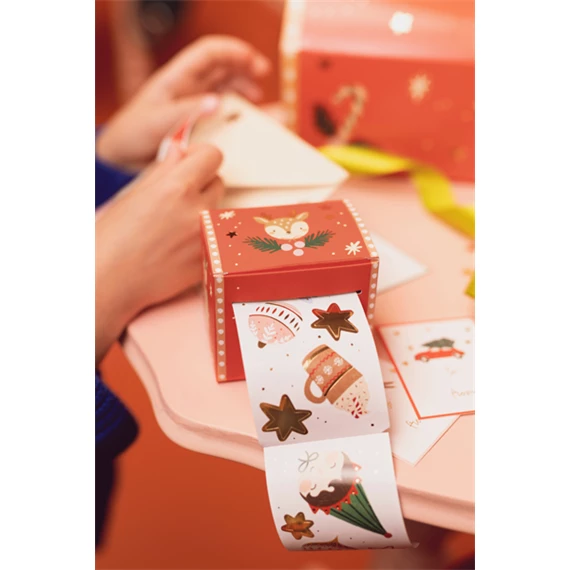 Mini matricák merry christmas, mix 250 cm