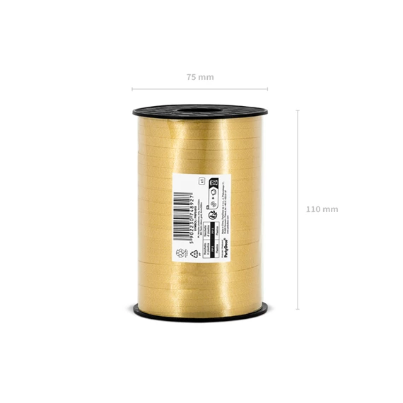 Műanyag szalag arany 5 mm x 225 m