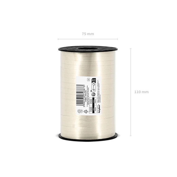 Műanyag szalag világos krém 5 mm x 225 m