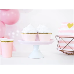 Muffin papír 4,8x7,6x4,6 cm rószaszín S/6