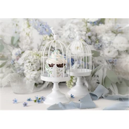 Muffin papír virágos 5x7,5x6,5 cm mix S/6