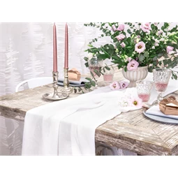 Muszlin asztali futó világos krém 0,70x5 m