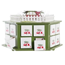 Naptár adventi LED-es 22x19x20 cm 2 féle