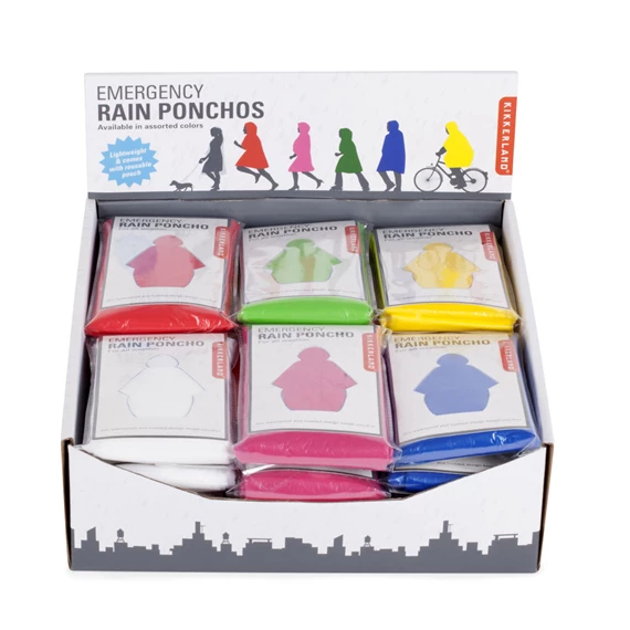 Esőkabát kapucnival 6 féle