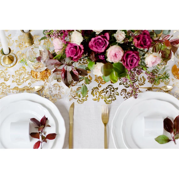 Nyomott organza fehér 0,36 cm x 9 m