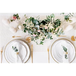 Nyomott organza fehér 0,48 cm x 9 m